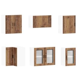 Berkfield Home 11 Piece Kitchen Cabinet Set Porto Old Wood Engineered Wood in Brown - thumbnail 5
