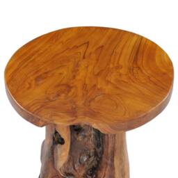 Berkfield Home Coffee Table 40x40 cm Solid Teak Wood in Brown - thumbnail 3
