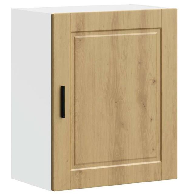 Berkfield Home Kitchen Wall Cabinet¬†Porto Artisan Oak Engineered Wood in Brown - image 1