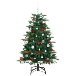 Berkfield Home Artificial Christmas Tree with 150 LEDs with Stand Green 150 cm - thumbnail 4