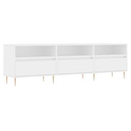 Berkfield Home TV Cabinet White 150x30x44.5 cm Engineered Wood - thumbnail 1