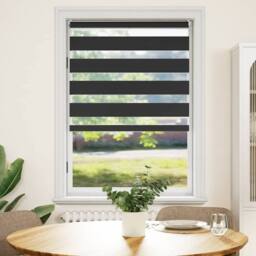 Berkfield Home Zebra Blind 100 x 175 cm Black - thumbnail 2