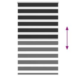Berkfield Home Zebra Blind 100 x 175 cm Black - thumbnail 6