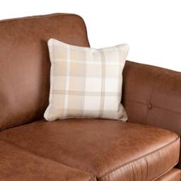 LUXURY LIFE Oakland Suede Fabric Sofa Set in Tan - thumbnail 4
