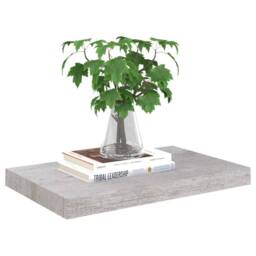 Berkfield Home Floating Wall Shelf Concrete Grey 50x23x3.8 cm MDF - thumbnail 3