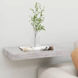 Berkfield Home Floating Wall Shelf Concrete Grey 50x23x3.8 cm MDF - thumbnail 2