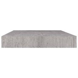 Berkfield Home Floating Wall Shelf Concrete Grey 50x23x3.8 cm MDF - thumbnail 5