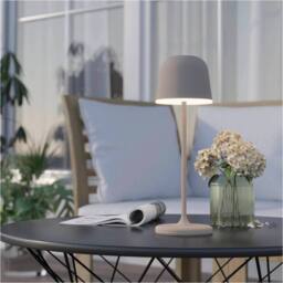 Loops Stylish Sandy Finish Table Lamp for Modern Indoor Home Décor in Nude - thumbnail 4