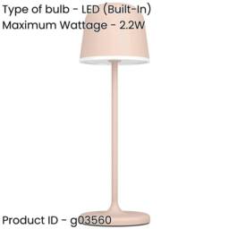 Loops Stylish Sandy Finish Table Lamp for Modern Indoor Home Décor in Nude - thumbnail 2