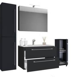 VCM 5-piece washbasin washbasin Badinos SC in Black