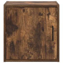 Berkfield Home Garage Wall Cabinets 2 pcs Smoked Oak Engineered Wood in Brown - thumbnail 6