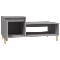 Berkfield Home Coffee Table Grey Sonoma 100x50x45 cm Engineered Wood - Size: 100 x 50 x 45 cm - thumbnail 5