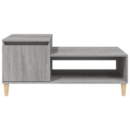 Berkfield Home Coffee Table Grey Sonoma 100x50x45 cm Engineered Wood - Size: 100 x 50 x 45 cm - thumbnail 6