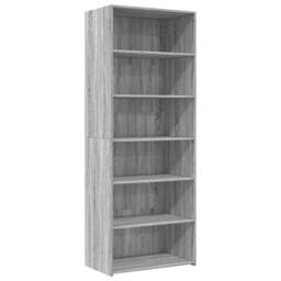 Berkfield Home Highboard Grey Sonoma 70x41x185 cm Engineered Wood - Size: 70 x 41 x 185 cm - thumbnail 3