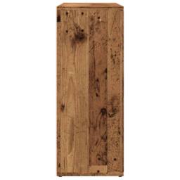 Berkfield Home Sideboard Old Wood 91x29.5x75 cm Engineered Wood in Brown - thumbnail 5