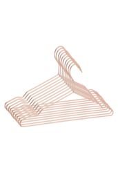 Living and Home 20Pcs Metal Non-slip Clothes Hangers Set Thickened Underwear Hangers with Groove, Casual Style in Rose Gold - thumbnail 3
