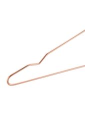Living and Home 20Pcs Metal Non-slip Clothes Hangers Set Thickened Underwear Hangers with Groove, Casual Style in Rose Gold - thumbnail 5