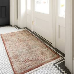 Kukoon Terracotta Beige Traditional Medallion Living Room Area Rug - Size: 280 cm x 380 cm - thumbnail 5