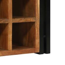 Berkfield Home Wine Rack 34.5x35x39 cm Solid Wood Acacia in Brown - thumbnail 8