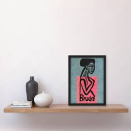 Artery8 Die Brucke Artist Group Exhibition Kirchner Framed Wall Art Print in Blue - Size: A4 - thumbnail 4