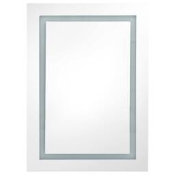 Berkfield Home LED Bathroom Mirror Cabinet Shining White 50x13x70 cm - Size: 50 x 13 x 70 cm - thumbnail 4