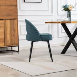 Artemis Home Ashley Fabric Dining Chairs - Set of 2 in Teal - Size: 2 Pack - thumbnail 5