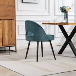 Artemis Home Ashley Fabric Dining Chairs - Set of 2 in Teal - Size: 2 Pack - thumbnail 6