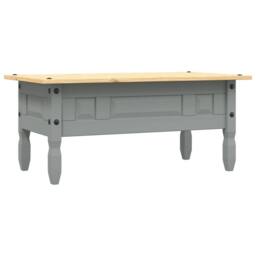Berkfield Home Coffee Table Mexican Pine Corona Range Grey 100x55x45 cm - Size: 100 x 55 x 45 cm - thumbnail 6