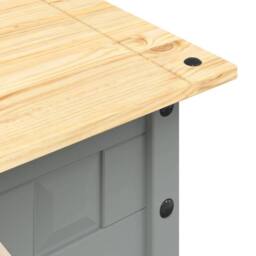 Berkfield Home Coffee Table Mexican Pine Corona Range Grey 100x55x45 cm - Size: 100 x 55 x 45 cm - thumbnail 7
