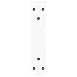 Berkfield Home Modern Dining Table Legs V-Shape 2 pcs White 40x(30-31.3) cm Steel - thumbnail 7