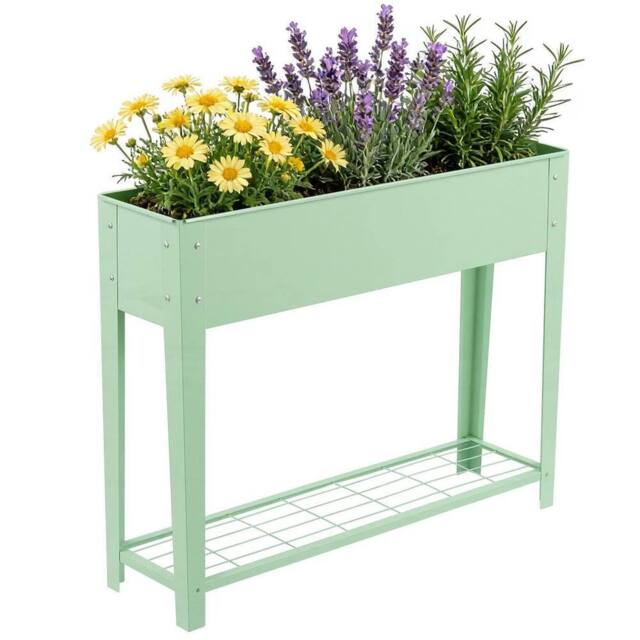 Kelvenix 2x Elevated Raised Garden Beds in Green - Size: 100g - image 1