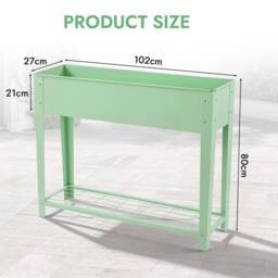 Kelvenix 2x Elevated Raised Garden Beds in Green - Size: 100g - thumbnail 2