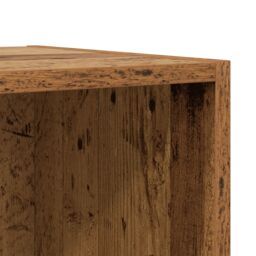 Berkfield Home Wall-mounted with Storage 2 pcs Old wood 37 x 37 x 142.5 cm Engineered wood in Brown - thumbnail 6