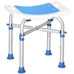 STILVORA Adjustable Shower Stool with Padded Seat Blue - thumbnail 5