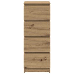 Berkfield Home Sideboard Artisan Oak 37.5x35x99 cm Engineered Wood in Brown - thumbnail 6