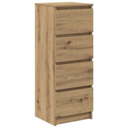 Berkfield Home Sideboard Artisan Oak 37.5x35x99 cm Engineered Wood in Brown - thumbnail 2