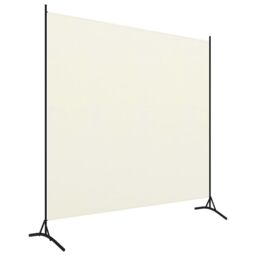Berkfield Home 1-Panel Room Divider Cream White 175x180 cm in Beige - thumbnail 2