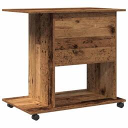 Berkfield Home Modern Computer Desk Old Wood 80x50x75 cm Engineered Wood in Brown - Size: 80 x 50 x 75 cm - thumbnail 6