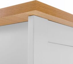 KOSY KOALA Two-Drawer Bedside Table Cabinet Wooden Top Nightstand White Bedroom Furniture Small Space Storage End Table - thumbnail 3