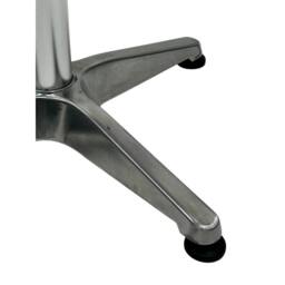 PAWNORA Square Aluminium Bistro Tables in Silver - thumbnail 3