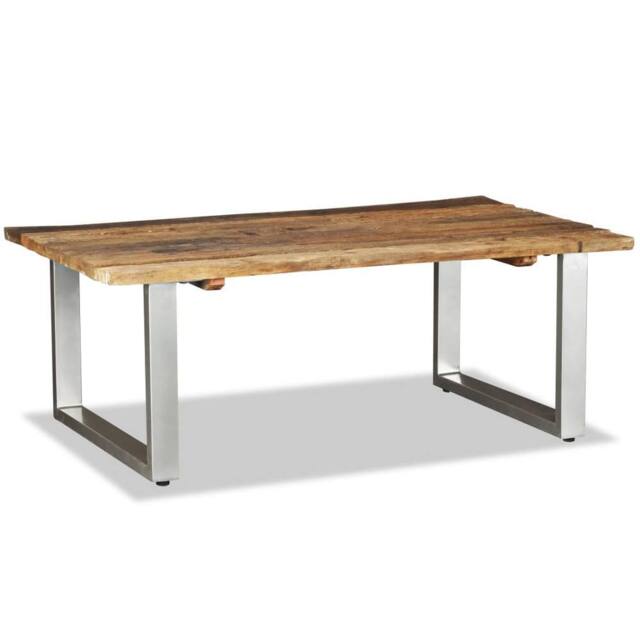 Berkfield Home Coffee Table Solid Reclaimed Wood 100x60x38 cm in Brown - Size: 100 x 60 x 38 cm - image 1