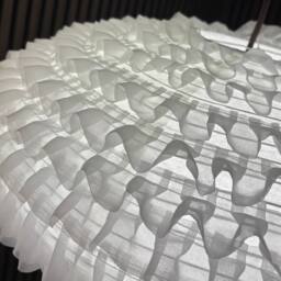 CGC Lighting Dolly White Ruffled Linen Extra Large Easy Fit Hand Made Lampshade - thumbnail 9