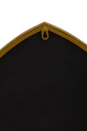 Orsina Arched Wall Mirror, Contemporary Antique Mirror, Versatile Lounge Mirrors, Compact Gold Finish Framed Mirror - thumbnail 4
