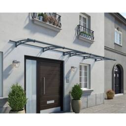 Palram Patio Cover Aquila Door Awning Canopy 4100 Clear - L412 cm - Grey - thumbnail 3
