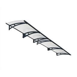 Palram Patio Cover Aquila Door Awning Canopy 4100 Clear - L412 cm - Grey - thumbnail 1