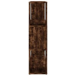 Berkfield Home Book Cabinet/Room Divider Smoked Oak 100x24x94 cm in Brown - Size: 100 x 24 x 94 cm - thumbnail 6