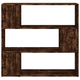 Berkfield Home Book Cabinet/Room Divider Smoked Oak 100x24x94 cm in Brown - Size: 100 x 24 x 94 cm - thumbnail 5