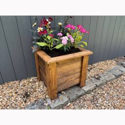 Charles Taylor Multi Pack of 3 - Square Large Planter - Minimal Assembly Required in Brown - thumbnail 5