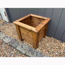 Charles Taylor Multi Pack of 3 - Square Large Planter - Minimal Assembly Required in Brown - thumbnail 3