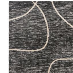 The Rug Shop UK Black Modern Easy to clean Machine Made Abstract Area Rug - Size: 160 cm x 230 cm - thumbnail 3